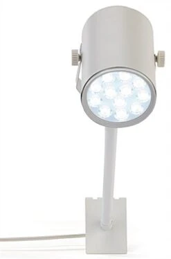 12 Watt LED Display Gridwall Spotlight With Clip On Mounting- White -LuxeDisplay Shop smgrdslwt.ra1 preview