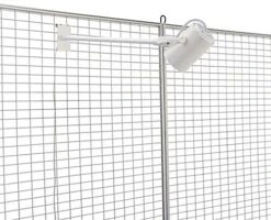 12 Watt LED Display Gridwall Spotlight With Clip On Mounting- White -LuxeDisplay Shop smgrdslwt.ra2 preview