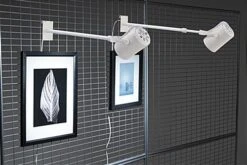 12 Watt LED Display Gridwall Spotlight With Clip On Mounting- White -LuxeDisplay Shop smgrdslwt.ra6 preview