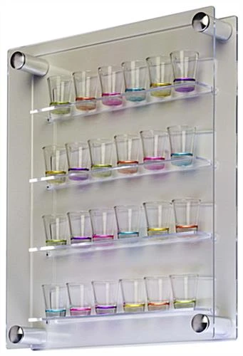 Workshop Series, 24 Shot Glass Display Case For Wall Mount, Side Loading 3 Workshop Series, 24 Shot Glass Display Case For Wall Mount, Side Loading