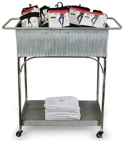 30.9 W X 32.1 H Rustic Raised Garden W/ Handles, Deep Top Tray, Wheels - Whitewashed -LuxeDisplay Shop smrggmdc.ra8 preview