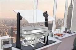 Countertop Sneeze Shield, Adjustable Barrier, 90º Tilting Range, Acrylic - Black -LuxeDisplay Shop smsdapsg1.ra6c preview