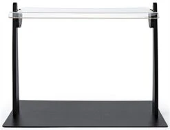 Countertop Sneeze Shield, Adjustable Barrier, 90º Tilting Range, Acrylic - Black -LuxeDisplay Shop smsdapsga.ra6a preview