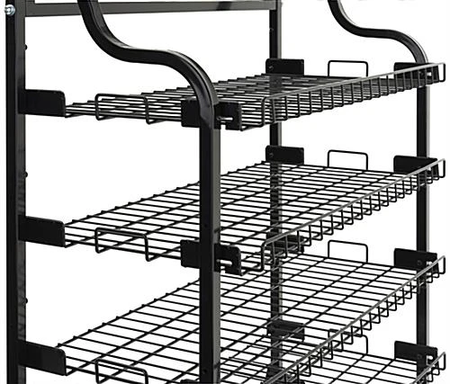 39.5" Wire Racks W/ (3) Pre-Printed Panels, 4 Locking Caster Wheels - Curbside Pickup 6 39.5" Wire Racks W/ (3) Pre-Printed Panels, 4 Locking Caster Wheels - Curbside Pickup - Image 4