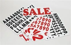 24 X 36 White Letter Board With Spring Base, 2 Sided, With Characters - Black -LuxeDisplay Shop spnglbwh.ra2 preview