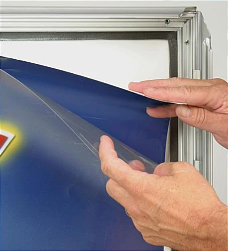 30 X 40 Sidewalk Sign For Posters, With Spring Base, 2 Sided , Snap Open - Silver 4 30 X 40 Sidewalk Sign For Posters, With Spring Base, 2 Sided , Snap Open - Silver - Image 2