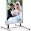 30 X 40 Sidewalk Sign For Posters, With Spring Base, 2 Sided , Snap Open - Silver -LuxeDisplay Shop ss15a3040.rw preview