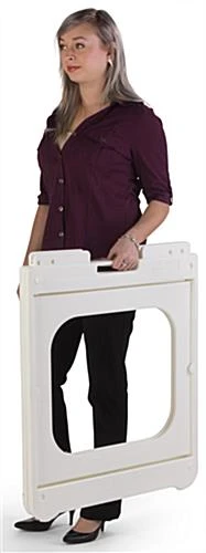 24 X 24 Square Sidewalk Sign Frame, 2 Coroplast Boards & Header, UV Printing - White 6 24 X 24 Square Sidewalk Sign Frame, 2 Coroplast Boards & Header, UV Printing - White - Image 4