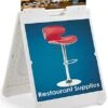 24 X 24 Square Sidewalk Sign Frame, 2 Coroplast Boards & Header, UV Printing - White -LuxeDisplay Shop ss2424whup.rw preview