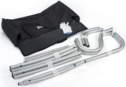 3' Trade Show Banner Stand W/ Double-Sided Custom Graphics, Curved, Portable -LuxeDisplay Shop ssbsnk3.ra7 preview