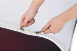 3' Trade Show Banner Stand W/ Double-Sided Custom Graphics, Curved, Portable -LuxeDisplay Shop ssbsnk3.ra9 preview