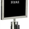 QueuePole.Economy 11 X 14 Stanchion Sign Frame, Slide-in Design, Portrait - Silver 2 QueuePole.Economy 11 X 14 Stanchion Sign Frame, Slide-in Design, Portrait - Silver -LuxeDisplay Shop sst114ec.rw preview