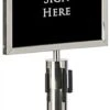 QueuePole.Economy 14 X 11 Stanchion Sign Frame, Slide-in Design, Landscape - Silver 2 QueuePole.Economy 14 X 11 Stanchion Sign Frame, Slide-in Design, Landscape - Silver -LuxeDisplay Shop sst1411ec.rw preview