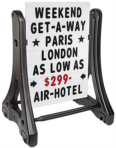 24 X 36 White Swinger Board, 2-Sided W/ 4 Wheels, Includes 314-Piece 4" Letter Set 3 24 X 36 White Swinger Board, 2-Sided W/ 4 Wheels, Includes 314-Piece 4" Letter Set