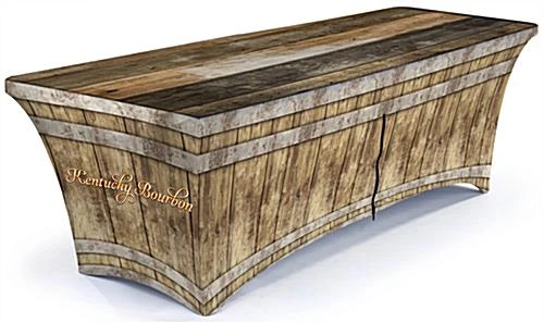 4’ Stretch Table Cover, Full Back & Zipper – Custom Graphics 4 4’ Stretch Table Cover, Full Back & Zipper – Custom Graphics - Image 2