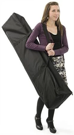 3' Trade Show Display Stand, Wave Shaped, Portable, Frame Only - Silver -LuxeDisplay Shop stfr3s.ra3 preview