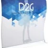 8' Trade Show Display With Custom Graphics, Double Sided, Wave Shaped, Portable -LuxeDisplay Shop stfr8sd.rw preview