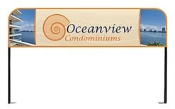 6' Folding Table W/ Custom Header & Fitted Stretch Tablecloth - Front Only Printing -LuxeDisplay Shop stp6hdr.ra1 preview 1