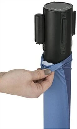 Fabric Stanchion Wrap W/ Full Color Printing For QueuePole, Fits 2.5” Diameter Poles -LuxeDisplay Shop stprwrap.ra3 preview