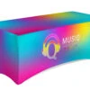 6' Stretch Table Cover, Open Back - Custom Graphics -LuxeDisplay Shop str6fl.wide