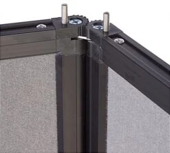 67"w Floor Standing Hook & Loop Display Board, 6 Panels - Gray -LuxeDisplay Shop t6pnlgy.ra3 preview