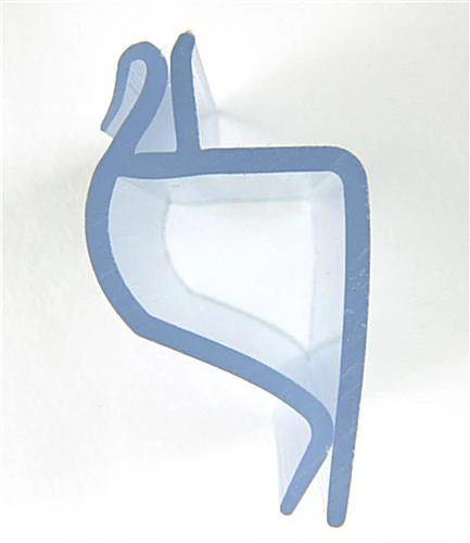 Clip-on Price Tag Holders Fit 1/2-inch Edges, Front Facing, Set Of 25 - Clear 4 Clip-on Price Tag Holders Fit 1/2-inch Edges, Front Facing, Set Of 25 - Clear - Image 2