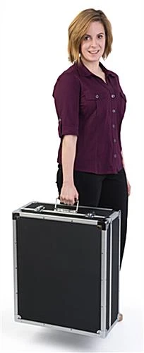 40” Tall Portable Counter With 6 Literature Pockets - Maple 8 40” Tall Portable Counter With 6 Literature Pockets - Maple - Image 6