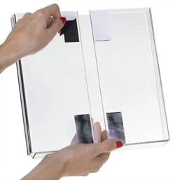 8.5 X 11 Magazine Holder With Hook And Loop Fasteners For Display Boards - Clear -LuxeDisplay Shop tebr85.ra2 preview