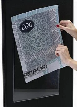 11 X 14 Sign Holder With Hook And Loop Fasteners For Display Boards - Clear -LuxeDisplay Shop tefl1114.ra4 preview