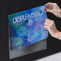 11 X 8.5 Sign Holder With Hook And Loop Fasteners For Display Boards - Clear -LuxeDisplay Shop tefl1185.ra4 preview