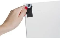 8.5 X 11 Sign Holder With Hook And Loop Fasteners For Display Boards - Clear -LuxeDisplay Shop tefl8511.ra2 preview