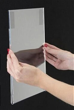 8.5 X 11 Sign Holder With Hook And Loop Fasteners For Display Boards - Clear -LuxeDisplay Shop tefl8511.ra3 preview