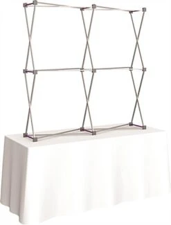 60" Square Tabletop Display Board W/ Custom Printed Graphics, Hopup Collapsible -LuxeDisplay Shop tehu6.ra2 preview