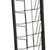 10-Tiered Metal Magazine Floor Stand, 8.5"w, 10 Pockets, Portable - Black -LuxeDisplay Shop tennvtblk.rw preview