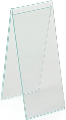 Workshop Series 4.25” X 11” Acrylic Table Tent, Side Insert, Double Sided - Clear 4 Workshop Series 4.25” X 11” Acrylic Table Tent, Side Insert, Double Sided - Clear - Image 2