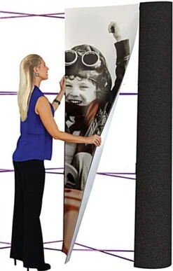 10' Coyote Popup Trade Show Banner Backdrop W/ Custom Graphics & End Caps - Black -LuxeDisplay Shop tepugm10c.ra4 preview