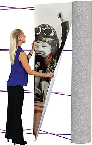 8’ Coyote Popup Trade Show Banner Backdrop W/ Custom Graphics & End Caps – Light Gray 6 8’ Coyote Popup Trade Show Banner Backdrop W/ Custom Graphics & End Caps – Light Gray - Image 4