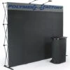 10' Pop Up Display W/ Custom Header, 2 Spotlights & Portable Counter - Black -LuxeDisplay Shop tepuv10ksh.rw preview