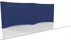 20' Coyote Popup Trade Show Backdrop W/ Hook-and-Loop Fabric Panels & End Caps