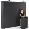 8' Pop Up Display W/ Hook-and-Loop Fabric, Halogen Lights & Counter - Black 1 8' Pop Up Display W/ Hook-and-Loop Fabric, Halogen Lights & Counter - Black -LuxeDisplay Shop tepuv8kse.rw preview