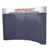 10' Coyote Popup Trade Show Display W/ Custom Header & Hook-and-Loop Fabric - Gray