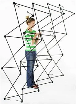 8' Curved Pop Up Display W/ Hook-and-Loop Fabric, Counter & 2 Spotlights - Black 10 8' Curved Pop Up Display W/ Hook-and-Loop Fabric, Counter & 2 Spotlights - Black -LuxeDisplay Shop tepuvf8bk.ra2 preview