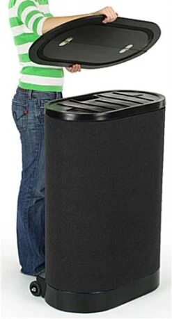 8' Curved Pop Up Display W/ Hook-and-Loop Fabric, Counter & 2 Spotlights - Black 13 8' Curved Pop Up Display W/ Hook-and-Loop Fabric, Counter & 2 Spotlights - Black -LuxeDisplay Shop tepuvf8bk.ra5 preview