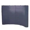10' Coyote Popup Curved Display W/ Hook-and-Loop Fabric And Portable Counter - Gray -LuxeDisplay Shop tepuvf8gr nh