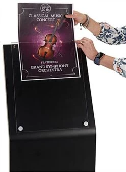 Workshop Series 11 X 14 Sign Stand For Floor - Black -LuxeDisplay Shop tlh1114blk.ra4 preview