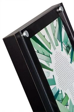 11 X 14 Sign Stand With Literature Holders, 4"/8.5"w, 3/6 Pockets - Black 7 11 X 14 Sign Stand With Literature Holders, 4"/8.5"w, 3/6 Pockets - Black -LuxeDisplay Shop tlhbklg6pk.ra2 preview