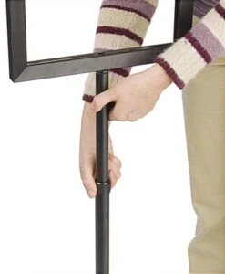 11 X 8.5 Sign Stand For Floor, Double Sided, Top Insert, Adjustable Height - Black -LuxeDisplay Shop tlsbk.ra3 preview