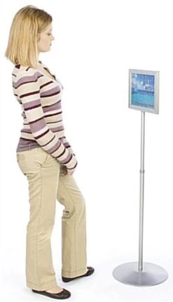 11 X 8.5 Sign Stand For Floor, Double Sided, Top Insert, Adjustable Height - Silver 11 11 X 8.5 Sign Stand For Floor, Double Sided, Top Insert, Adjustable Height - Silver -LuxeDisplay Shop tlsch.ra4 preview