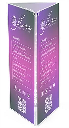 Workshop Series 4 X 9 Acrylic Sign Holder, 3 Sided With Open Center - Clear 3 Workshop Series 4 X 9 Acrylic Sign Holder, 3 Sided With Open Center - Clear