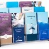 3-Tiered Acrylic Brochure Holder For Tabletop, 12 Pockets Fit 4 X 9 Pamphlets - Black -LuxeDisplay Shop trs12 .rw preview